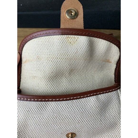 Dooney and Bourke Wristlet Wallet Beige Canvas - Picture 5 of 7